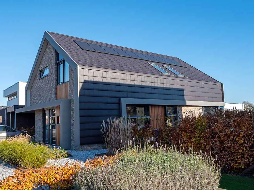 Huis met zonnepanelen